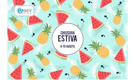 Chiusura estiva dall’8 al 19 agosto